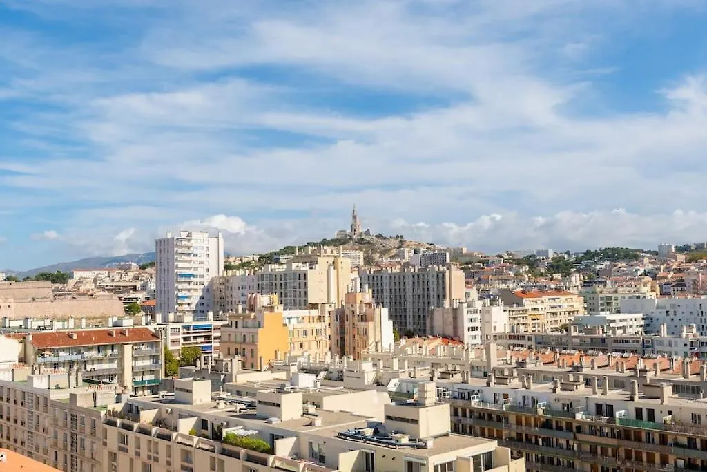 Vue Mer Plage Catalans Vieux Port Clim - 2 Chambres Marseille Lägenhet